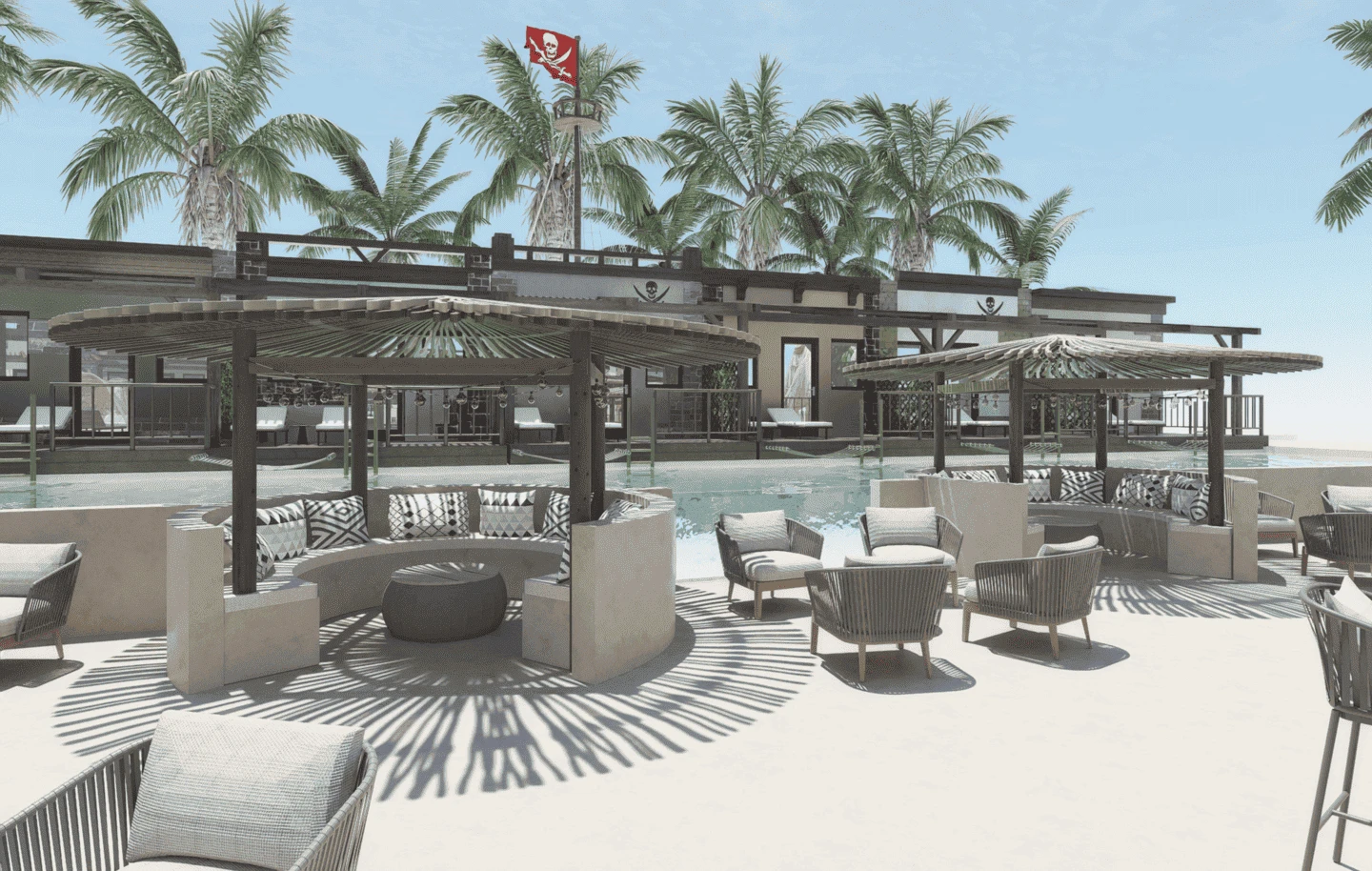 Paradise Island Swim Up Bar