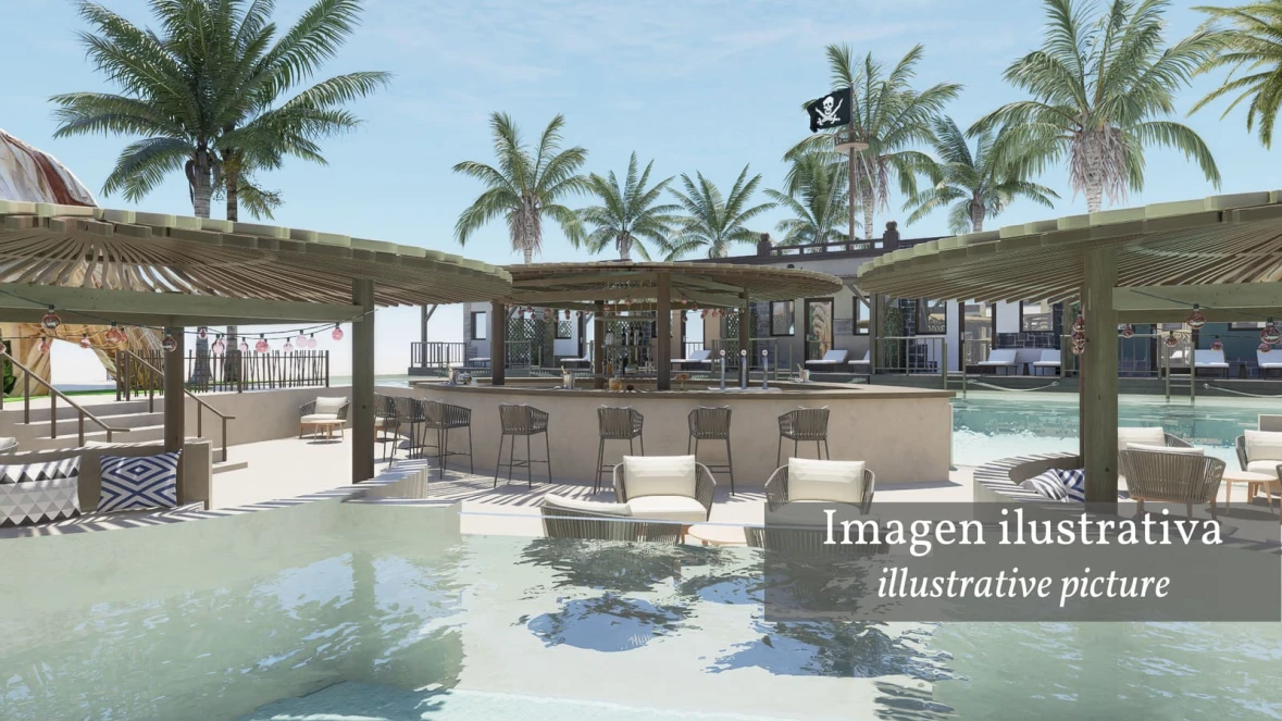 Paradise Island Swim Up Bar