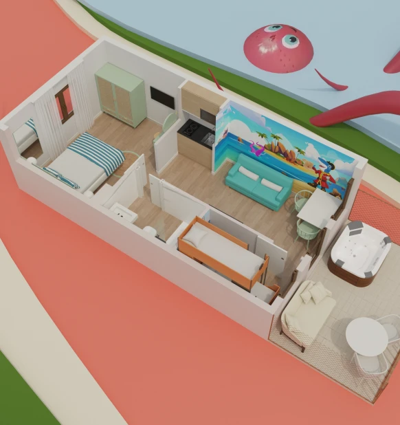 Kraken´s Kids Jacuzi Lodge (premium)