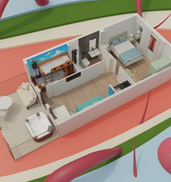 Kraken´s Kids Jacuzi Lodge (premium)